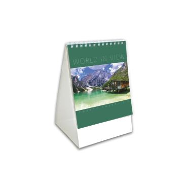 World in View Mini Desk Calendar